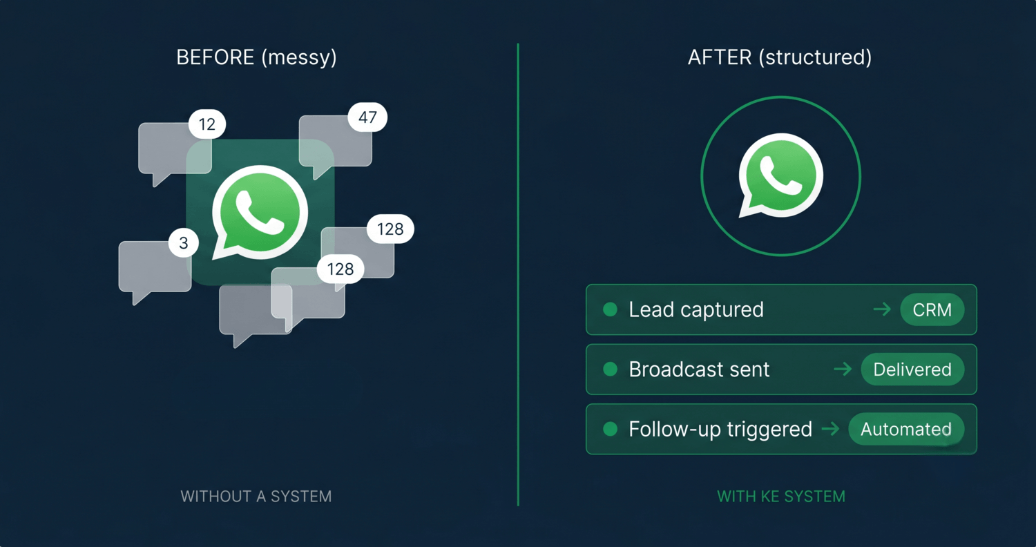 View WhatsApp Lead & Commerce System