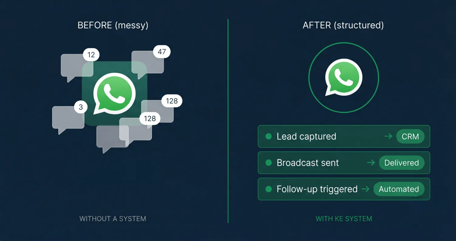View WhatsApp Lead & Commerce System