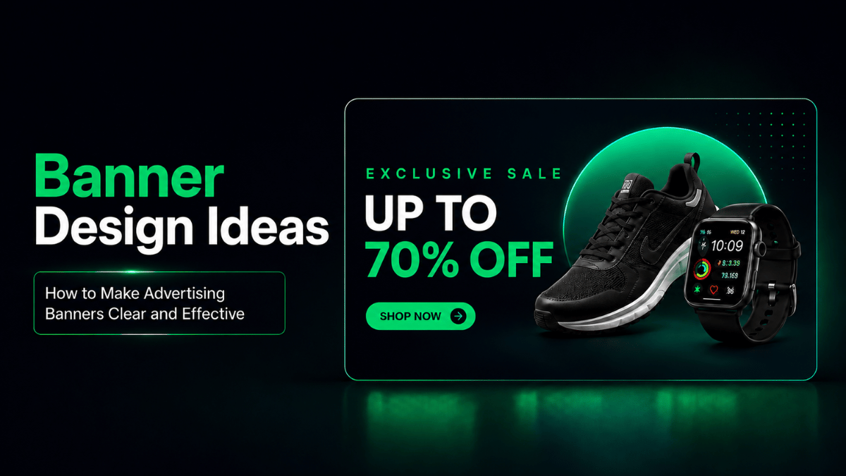 Banner design ideas for clear and effective advertising banners