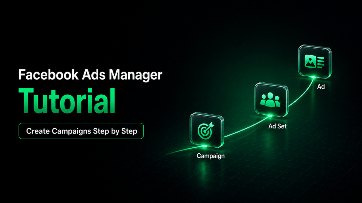 Facebook Ads Manager Tutorial for creating and setting up a Facebook advertising campaign